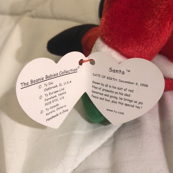 “Santa” Ty Beanie Baby, Red Santa, Vintage Collectible, #3 out of 4 - Picture 7 of 13